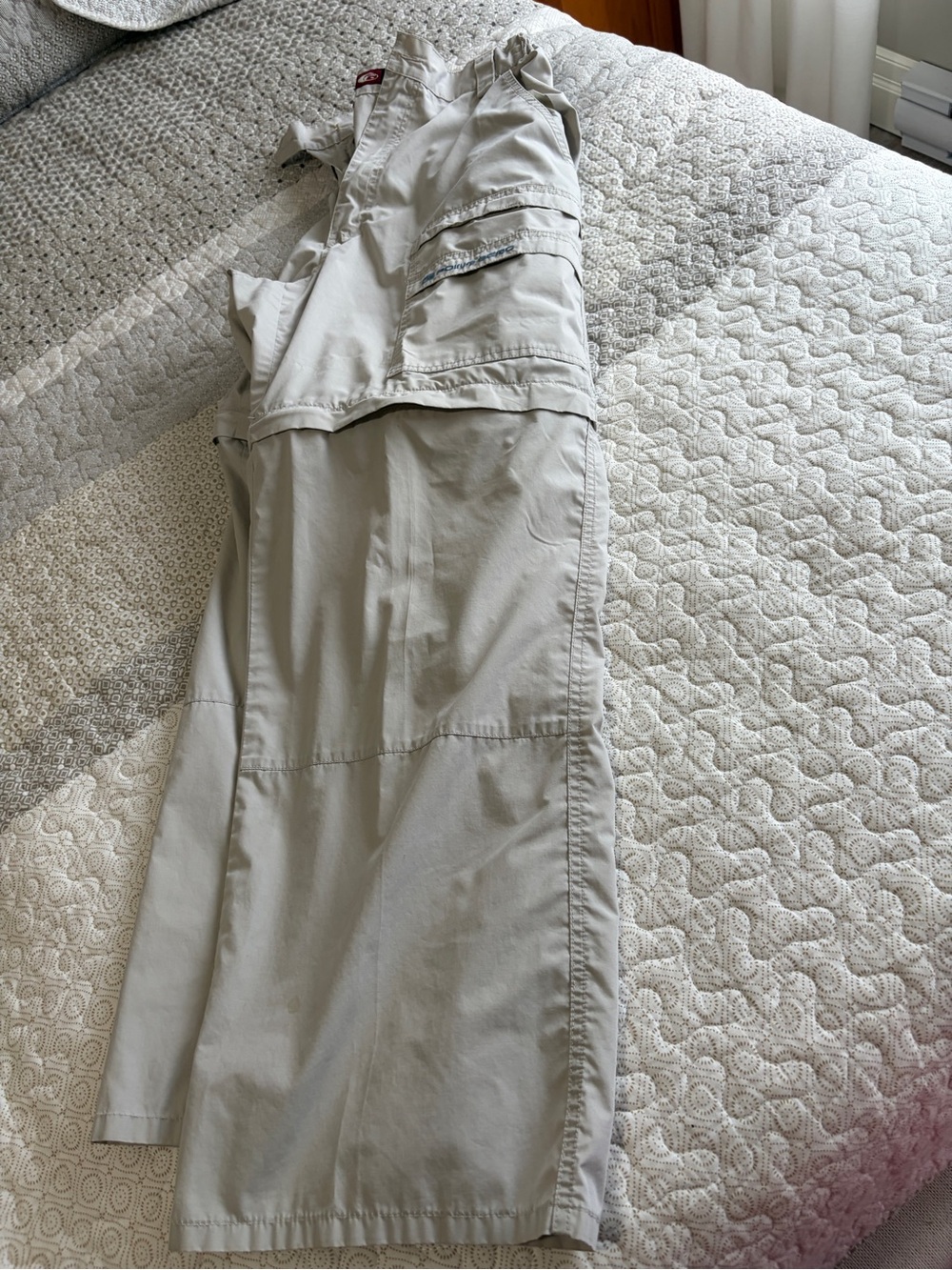 Vintage Point Zero Men's Light Khaki convertible Cargo Pants